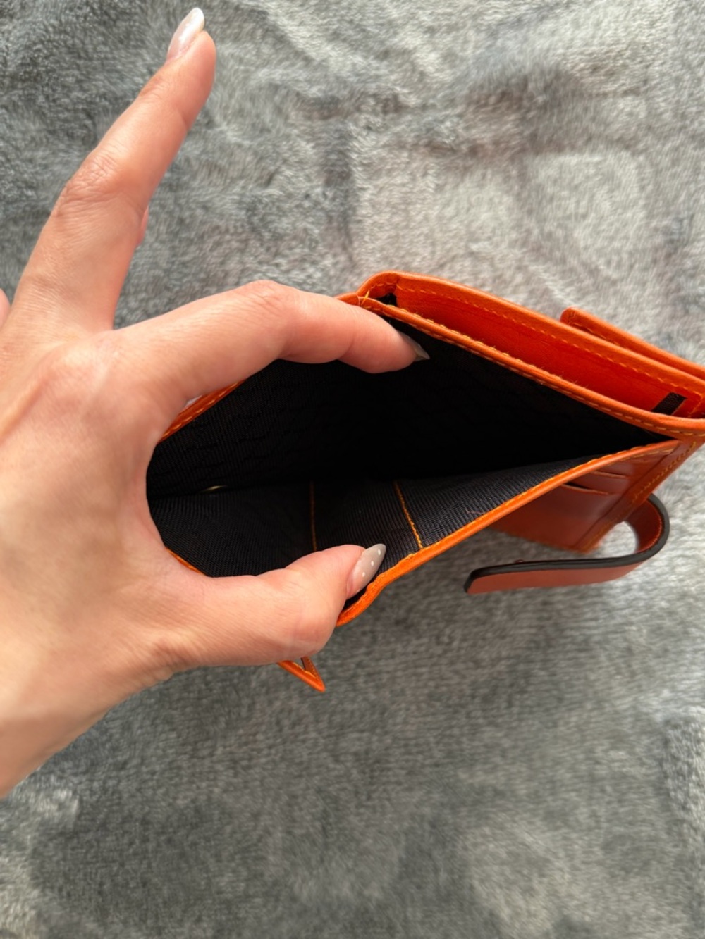 Taller Puntera Italian Genuine Orange Women's Leather Wallet